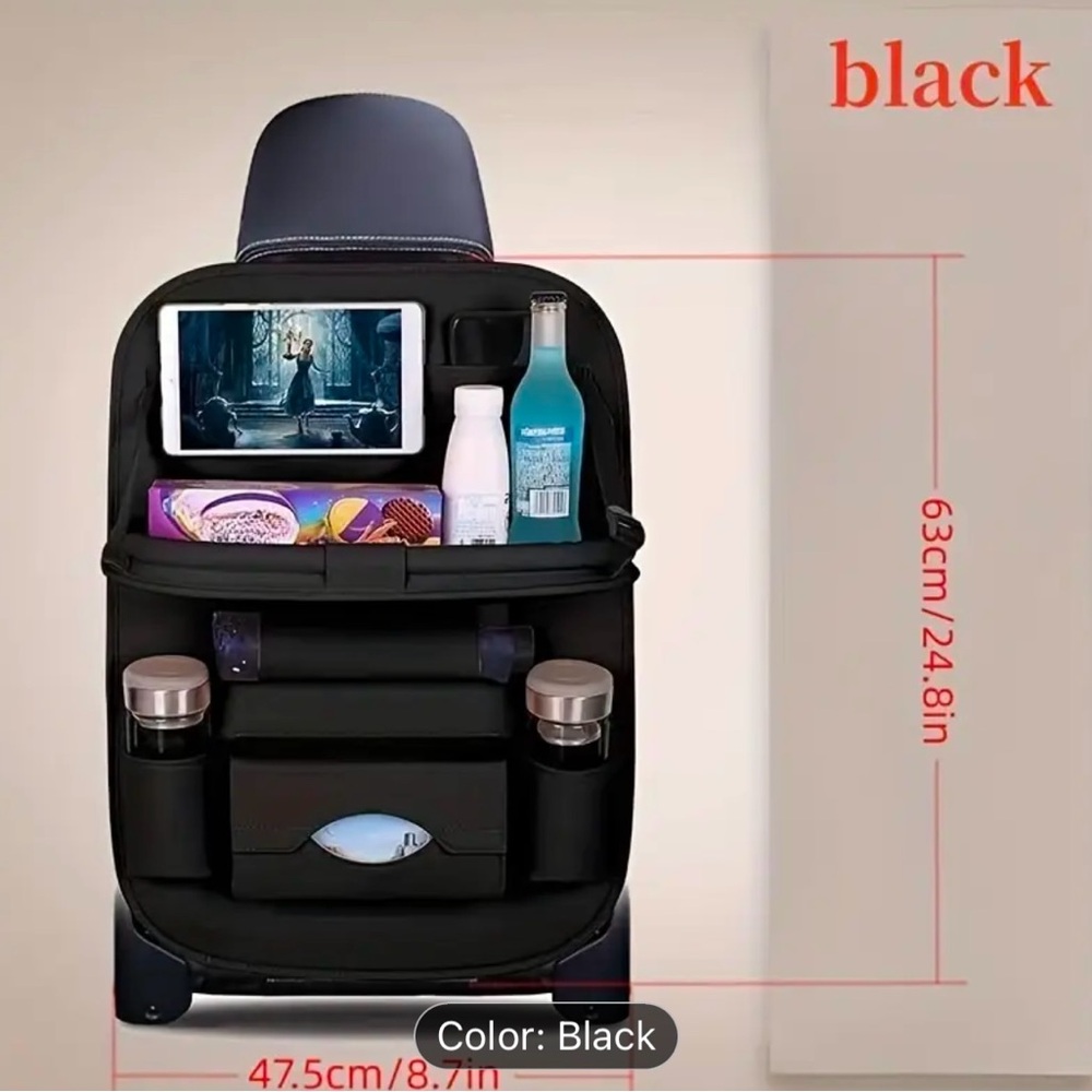 Black Car Seat Organizers